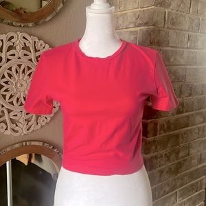 Zara Size Large Cropped Tee